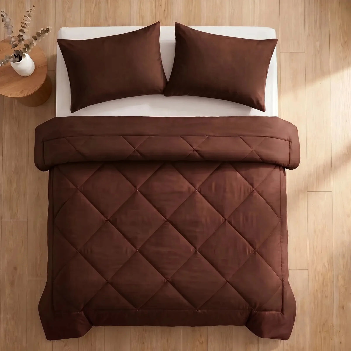 DormiPuro® 2-i-1-täcke – Kakaobrun