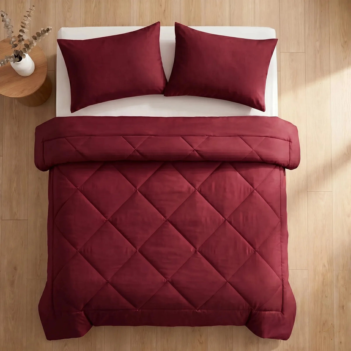 DormiPuro® 2-i-1-täcke – Vinröd